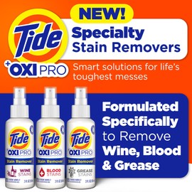 MADE BY NEHEMIAH Tide Laundry Stain Remover Ultimate Stain Pack - Wine, Blood, and Grease Stain Remover.