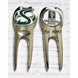 Sacramento State Golf Divot Tool, NEW, magnetic ball marker,  FREE key chain