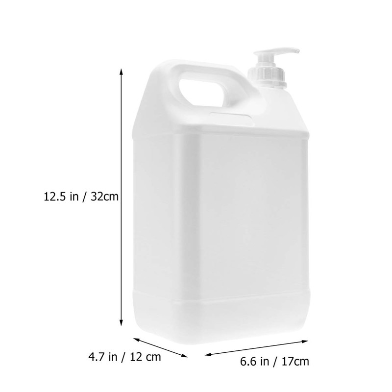 Empty Pump Bottle Dispenser - 5L Refillable Liquid Pump Bottles