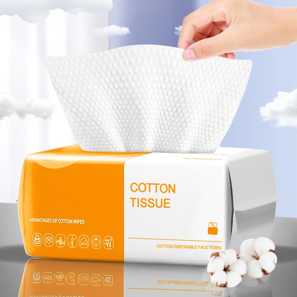 Face Towels Disposable,100 Count Ultra Thick Disposable face towels Facial