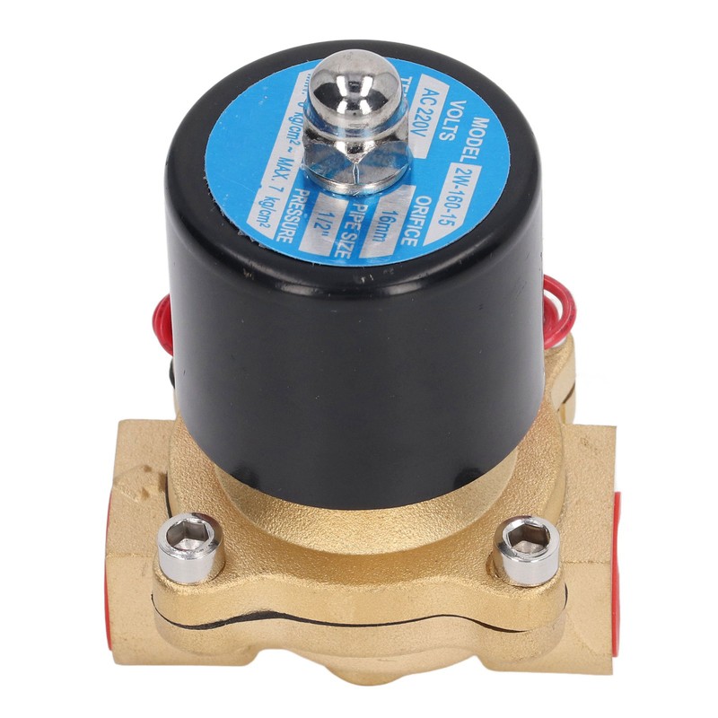 Solenoid Valve Brass Electric 2 Way 1/2in Normally Closed for