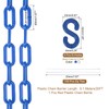 sourcing map Plastic Chain 20 FT/6.1 M, Safety Chain Blue