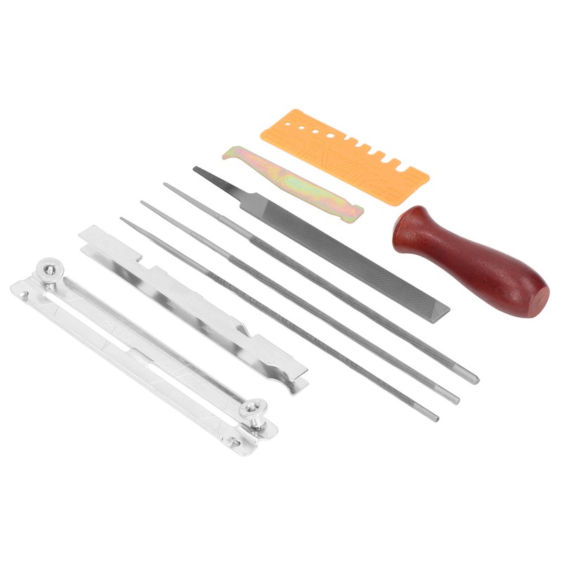 10Pcs Chainsaw Sharpener File Kit Chainsaw Chains Accessory for Garden