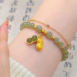 Stocking Stuffers Holiday Outfits for Women 2024 Jade Bracelet Jade Beaded Bracelets for Women Green Jade Bracelet Pink Jade Bracelet Healing Crystal Bracelet Natural Jade Stone Bracelt Anxiety Bracelet Stress Relif Gifts