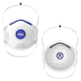 Dräger X-plore 1310V FFP1 Respirator Mask with Valve, Disposable Dust Mask Against Non-Toxic Dust and Smoke Particles, One Size, Pack of 3