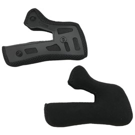 Fox Racing Mens 22 V1 Cheek Pads - Thin Replacement Parts, Black, Large US