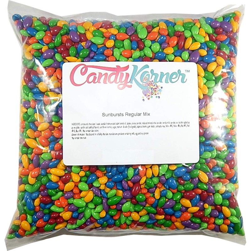 CandyKorner® Sunbursts - Rainbow Colored Chocolate Covered Sunflower Seeds 1