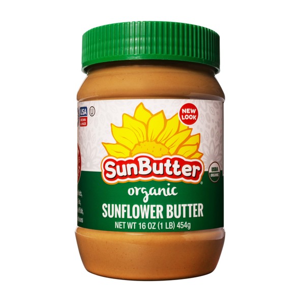 SunButter Sunflower Butter, Delicious, Organic Alternative to Peanut Butter, 16 ounce plastic jars, Pack of 3
