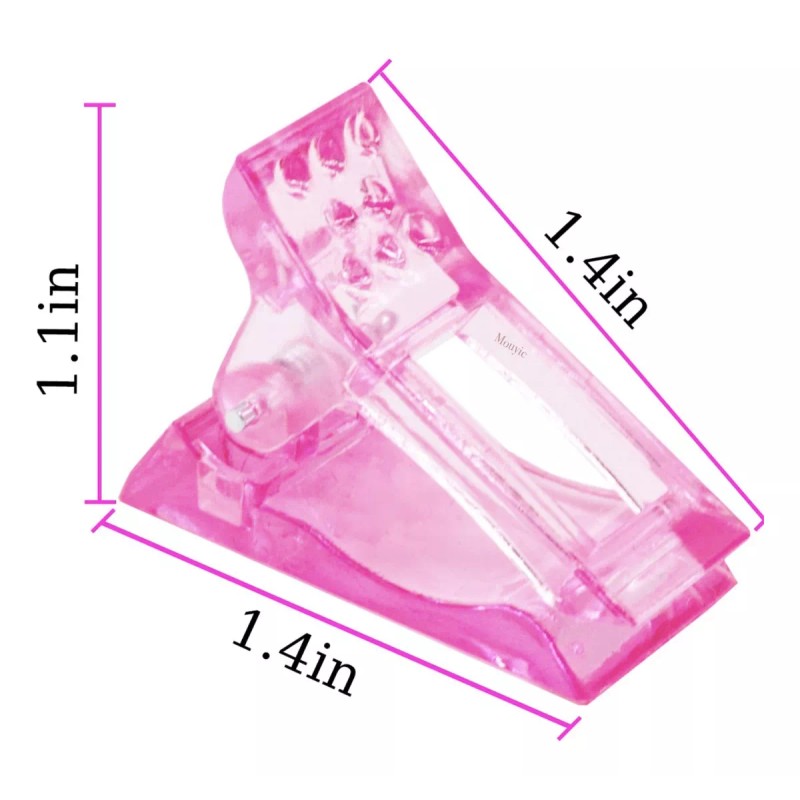 Mouyic Molde Tip Para Poly Gel Acrygel Acrylic 120 Pz
