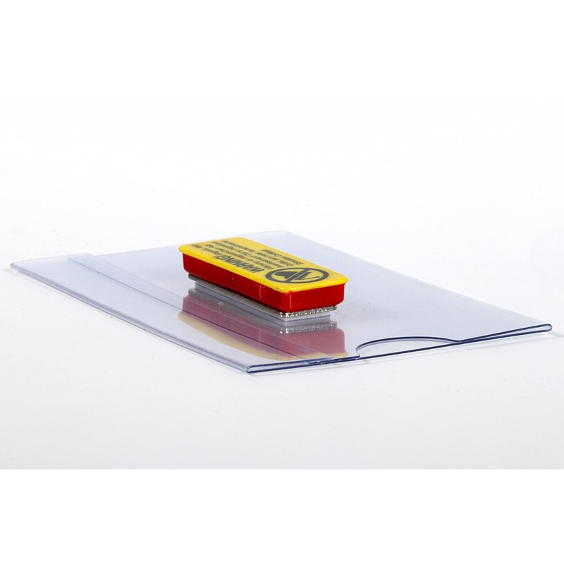 EUROPEL Magnetic Name Badge Holders with Magnet & Blank Card