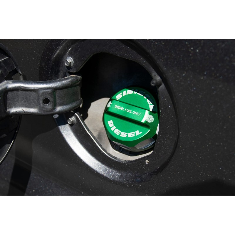 Sinister Diesel Fuel Cap for 2008-2020 Ford Powerstroke (Blue)