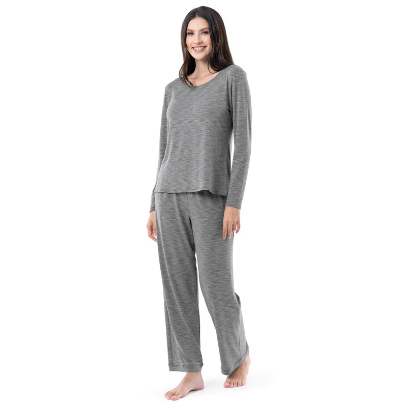 Fruit of the Loom Women's Long Sleeve Tee and Pant