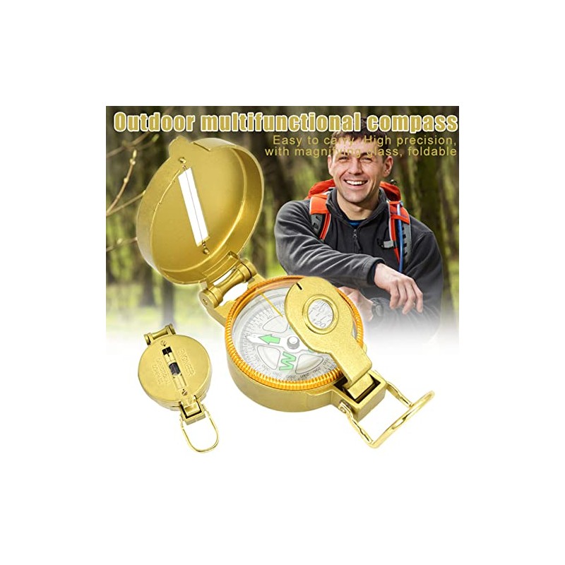 ARFUKA Compass Hiking Backpacking Compass Pocket Compass Lensatic Compass Hand