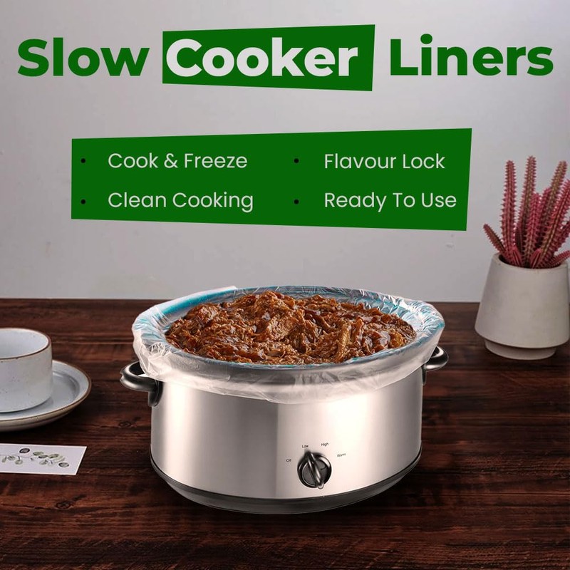 Zopper 2 x 5 Slow Cooker Liners Cooking Bags For