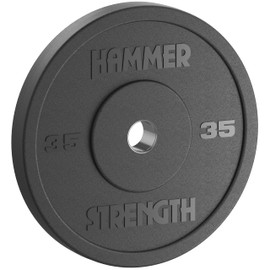 Hammer Strength 35Lb Black Standard Rubber Bumper Plate