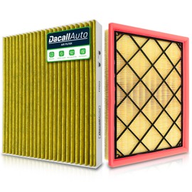 Dacall Activated Carbon Cabin & Engine Air Filter Set fit for Ford Escape 1.5L 2.0L Gas (2020-2022), Bronco Sport 1.5L 2.0L (2021-2025) - Gas Only, Not for Hybrid, Replace Part NO. JX6Z9601A FP89