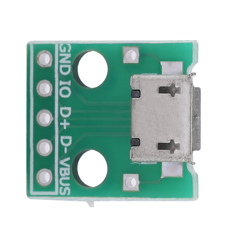 10Pcs USB to DIP Board, 5 Pin USB Micro Breakout