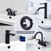 ARCORA 2 Pack Sink Overflow Ring Matte Black Bathroom Kitchen