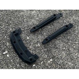 Kraton 4S Body Skid Kit (Set of 3) - Black