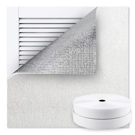 Klmnop Attic Fan Cover, Insulation Cover with Velcro Strips Fits Up to 39" x 55" for Whole House Fan, Attic Vent, Ceiling Shutter, Air Vent(White)