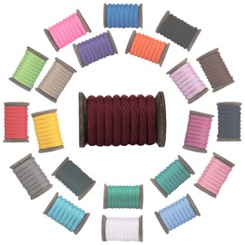 Ravenox Fms All Purpose Solid Braid Cord for Crafts, Sports, Landscaping, Horse Tack, Pets & Decor (Burgundy)(5/8 inch x 25 feet) Made in USA