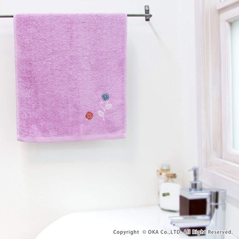 OKA Etoffe Face Towel, Approx. 30.3 x 13.4 Inches (77