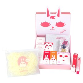 Recipe box red orange gift box daily children's makeup set, 9 types, 1 set / 레시피박스 레드 오렌지 선물박스 데일리 어린이 메이크업 세트, 9종, 1세트