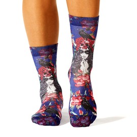 Wigglesteps Premium Calf-Length Women's Socks - Uniquely Patterned, Colorful, and Stylishly Fun