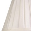 Traditional Classic Cream Faux Silk Pleated Inner Lined Lamp Shade