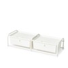 DormCo Suprima® Underbed Storage - Lidded 2 Section - White