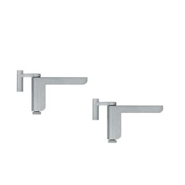 ABUS Door Closer 2603 for Light Interior Doors - Suitable for DIN Left and Right Closing Room Doors - No Drilling - No Screws - Silver - Set of 2