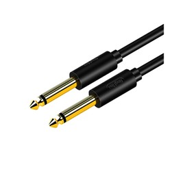 6.35mm Audio Guitar Cable 1.5m Long Plug Bass Shielded Heavy Duty Unbreakable Musical Instrument Cable for Bass, Keyboards, Amplifiers, Drums and More