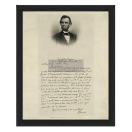 ABRAHAM LINCOLN BIXBY CIVIL WAR LETTER 5 DEAD SOLDIERS 8X10 FRAMED PHOTO