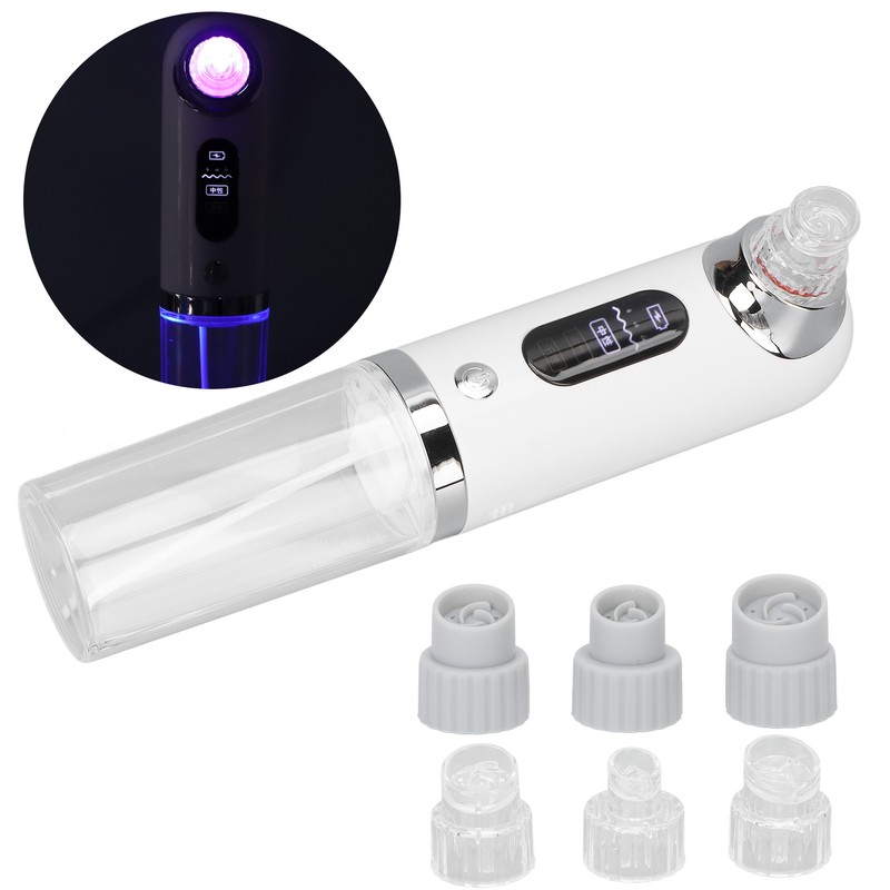 Electric Blackhead Vacuum Machine 3 Gears Blue Purple Light Pores
