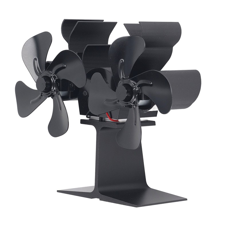Wood Stove Fan Heat Powered 8 Blades Stove Fan Self