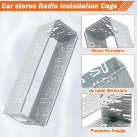 Sthovd Universal Single Din Stereo Radio Replacement Fitting Cage Kit