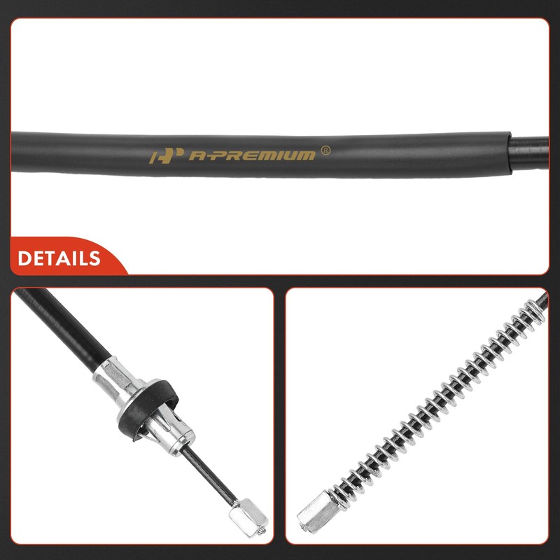 A-Premium Rear Driver and Passenger Side Parking Brake Cable Assembly