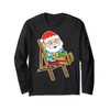 Summer Christmas in July - Tropical Santa Xmas Hawaiian Langarmshirt