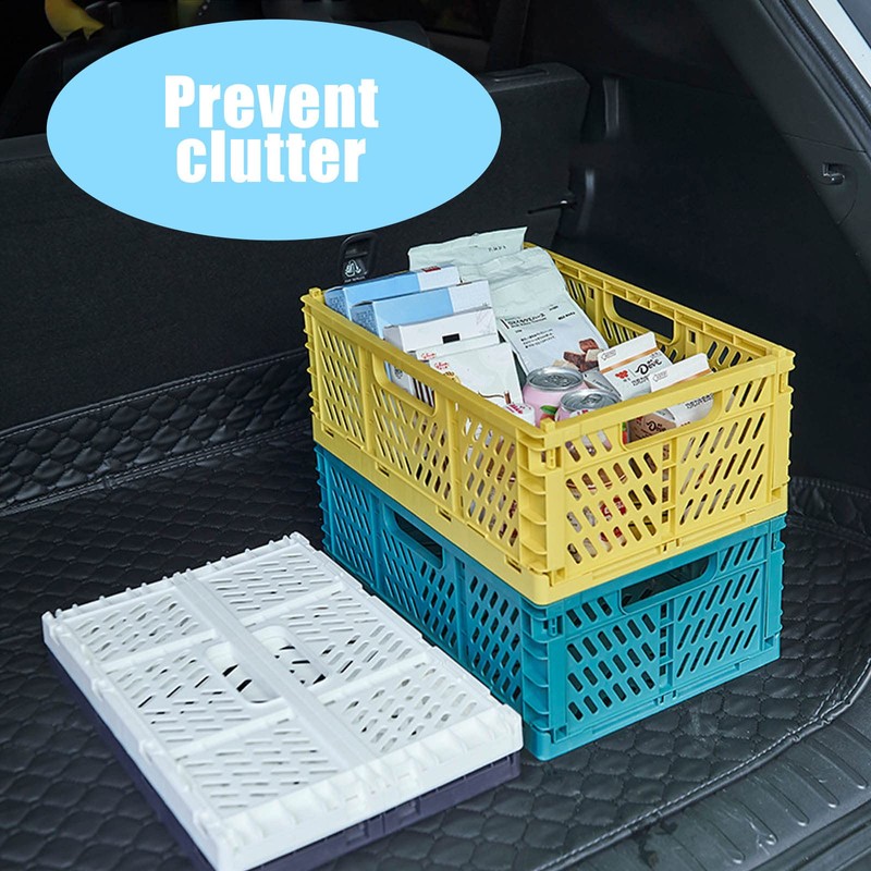 Pack of 5 Mini Baskets, Mini Plastic Baskets, Folding Basket,