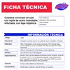 Fleximatic 2253 Coladera Universal con rejilla y bisel de acero