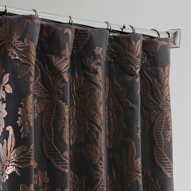 HPD Half Price Drapes Designer Damask Curtains for Room Decoration