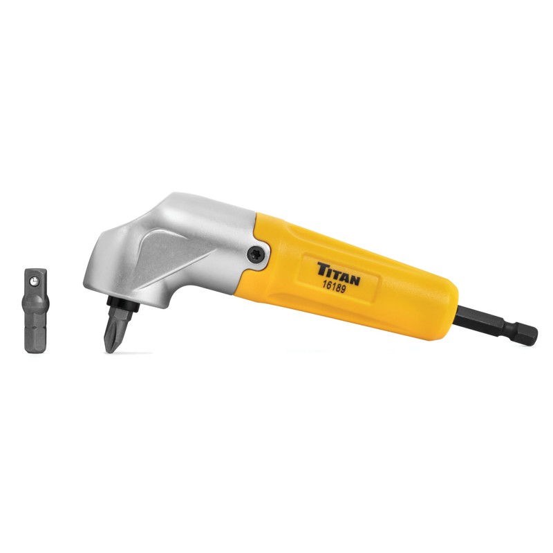Titan 16189 90-Degree Magnetic Right Angle Drill Attachment for Impact