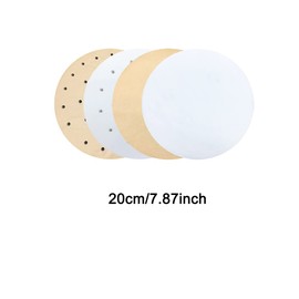 100pcs 20cm Air Fryer Liners, Air Fryer Paper Available, Air Fryer Paper Liners for Air Fryer, Steamer Basket