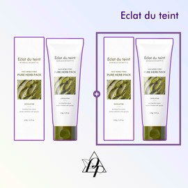 Eclat du tan [July event] Eclat Dutin Pure Spicule Peeling Green Tea Herb Pack 120g 💜1+1💜Pure Herb Pack 120g+pack brush free / [7월event] 에끌라뒤땅 퓨어 스피큘 필링 녹차 허브팩 120g 💜1+1💜퓨어허브팩120g+팩브러쉬증정