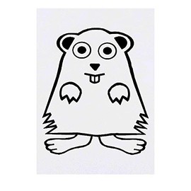 'Beaver' Temporary Tattoo - Water Resistant, Skin-Safe, Non-Toxic Transfer (TO00016676)