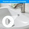 Pack of 10 Sink Overflow Covers, Round Universal Sink Overflow