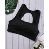 XUNYU Open Back Sports Bras for Women Supportive Workout Tank