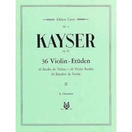 36 Etudes de Violin: op. 20. violin.