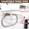 Siyzda Hand Towel Ring with Shelf, 304 Stainless Steel Hand
