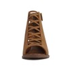 Soda Womens Fahsoin Aran Open Toe Heel Sandal (TAN NUBUCK,